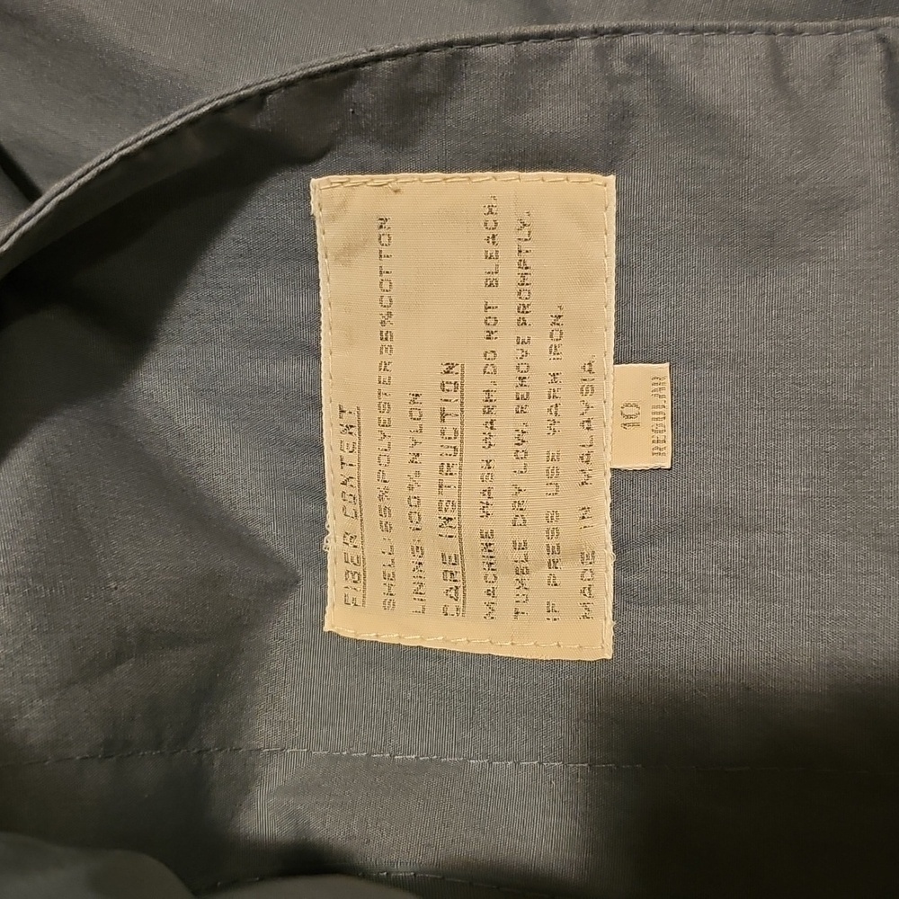 Misty Harbor vintage button-down light-weight short trench coat Size 10 - Picture 8 of 8